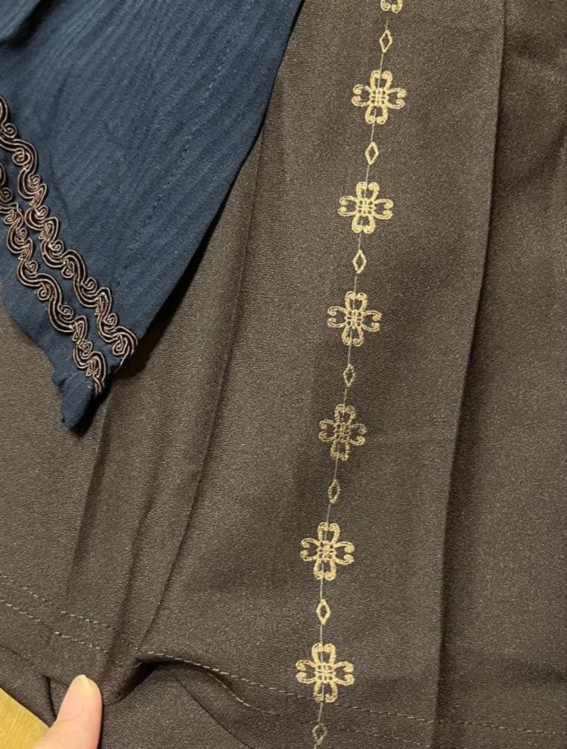 オッズオン 和風 和柄使いベストワンピース