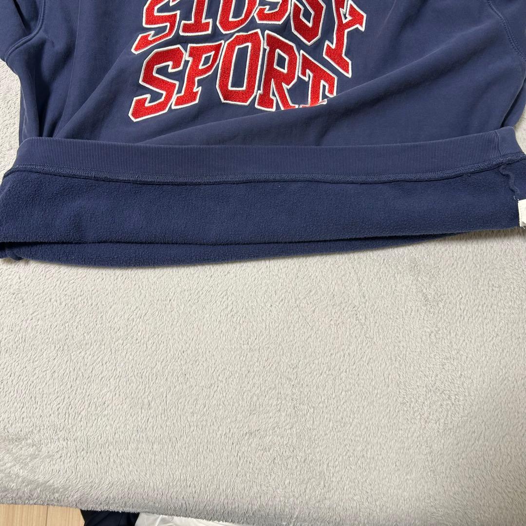 STUSSY SPORT スウェット トレーナー コムドットやまと着用 XL 紺