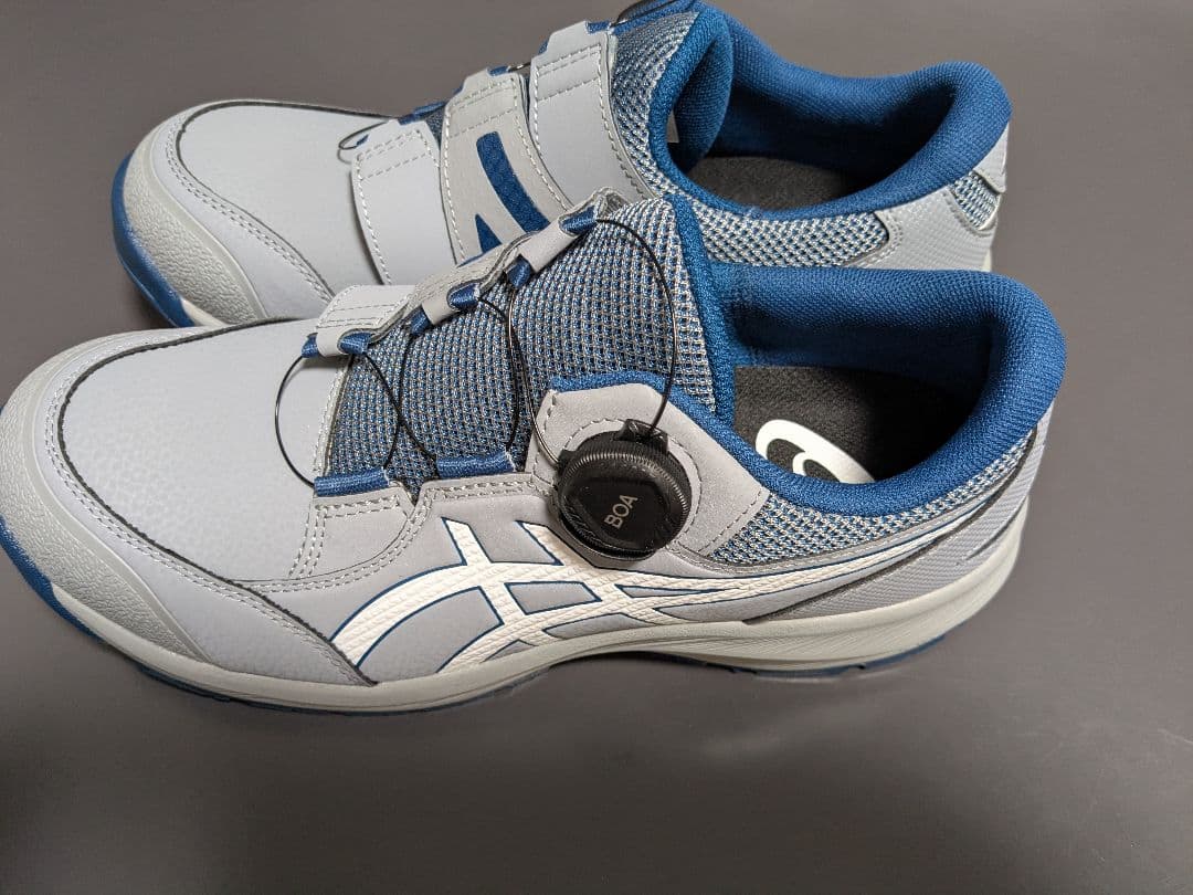 木*公様 asics BOAシステム安全靴 グレー/ブルー
