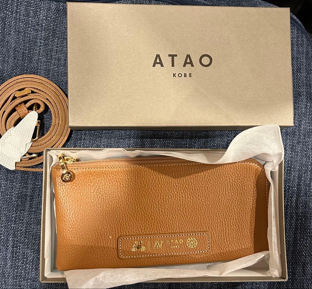 ATAO バティ【キャメル】長財布スマホショルダー　 アタオ