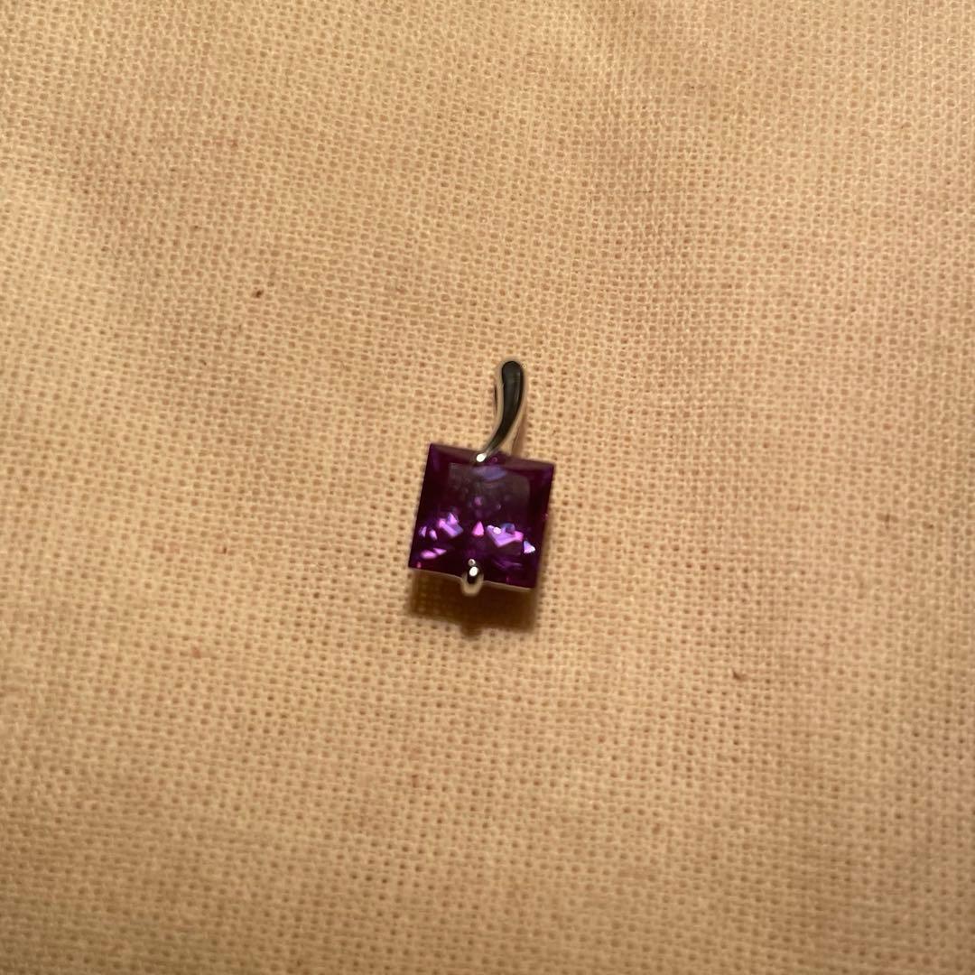 合成アレキサンドライト♦︎k18wgトップ