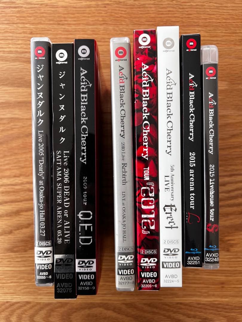 Jane Da Arc、Acid Black Cherry DVD8枚セット