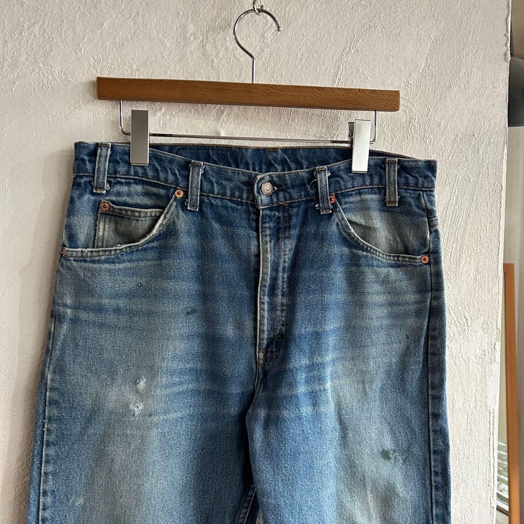 90S USA製 LEVI'S 505 オレンジタブ デニムパンツ 34 ヒゲ
