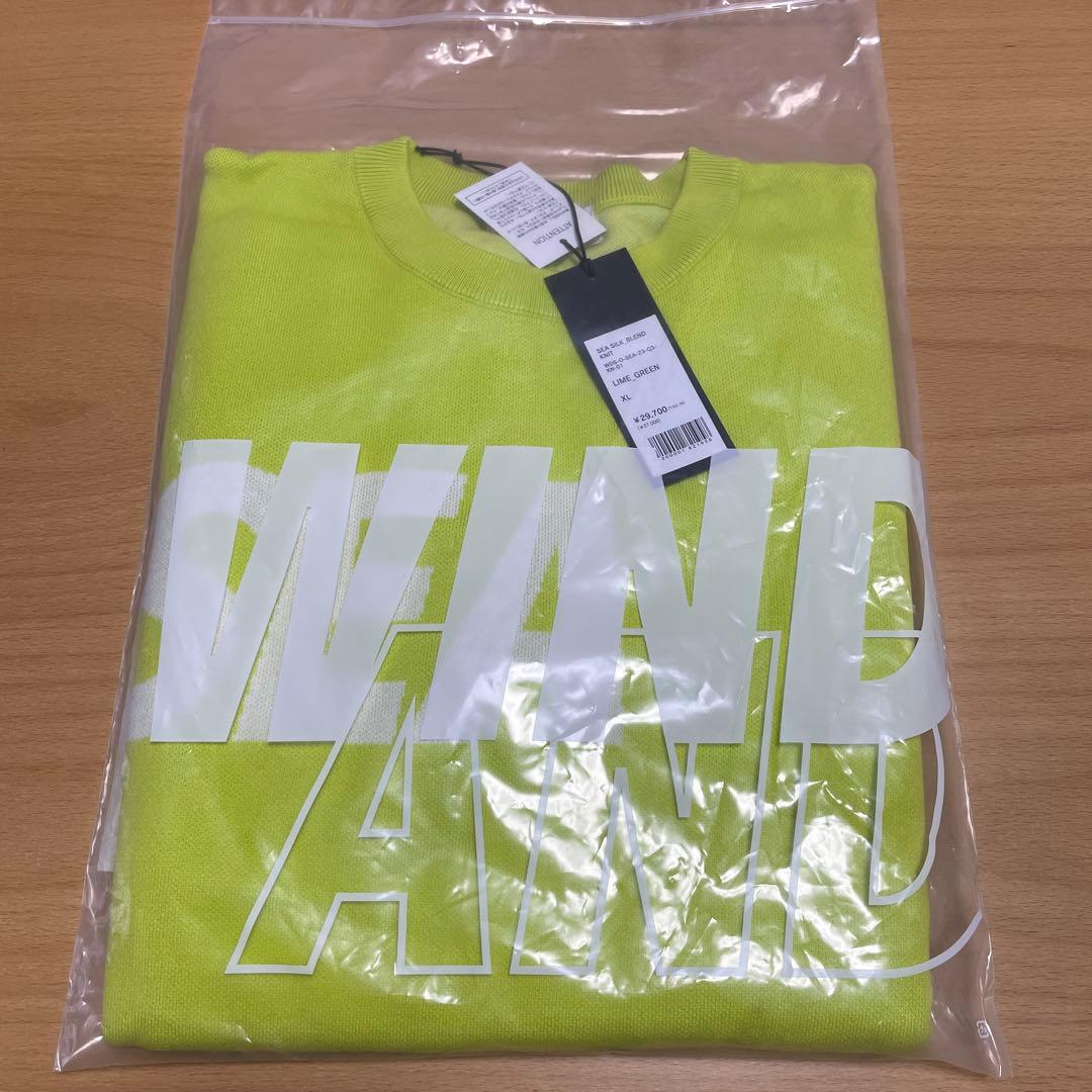 4*0様 蛍光イエロー ニット WIND AND SEA