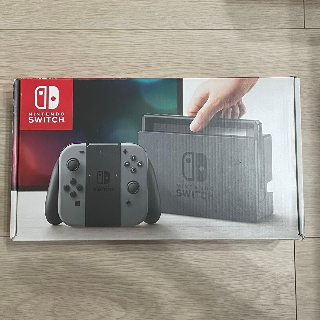 【一部ジャンク品】任天堂Switch 本体 グレー 外箱付