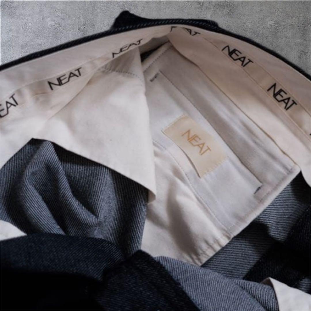 パンツ NEAT Plastic denim WIDE 48
