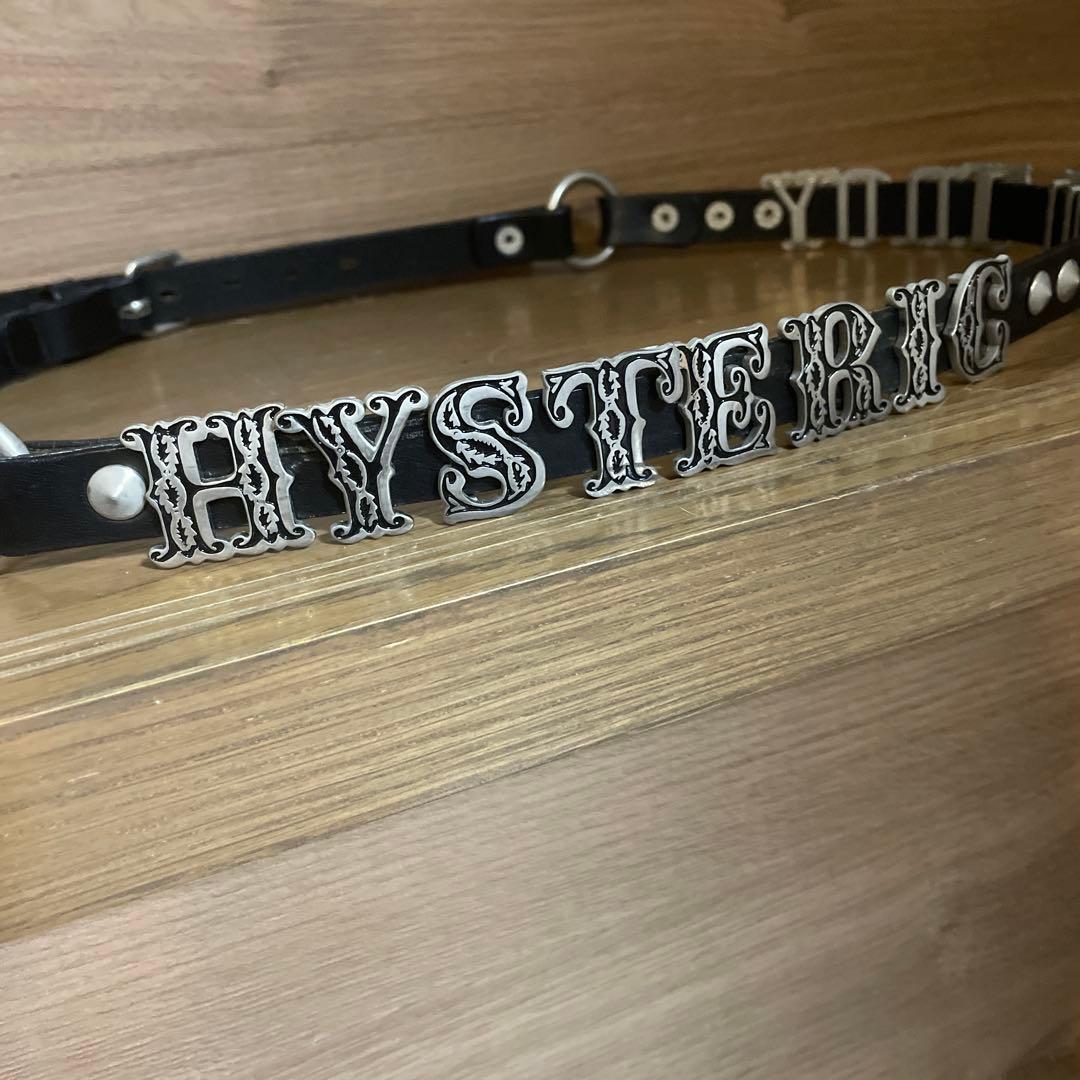 HYSTERIC GLAMOUR ロゴ入りレザーベルト