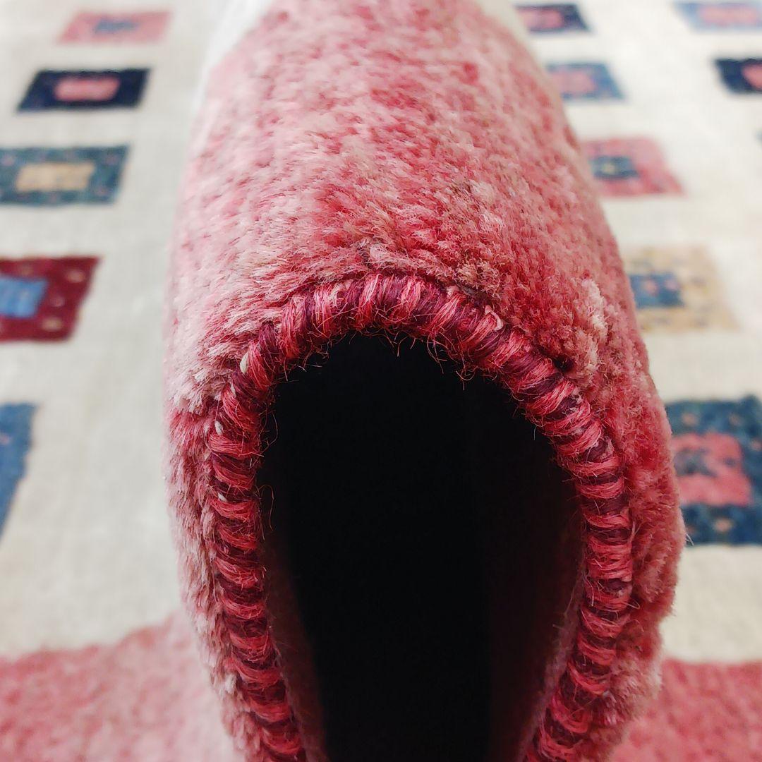 Y2953 ゾランヴァリギャッベ ウール100% 手織 ラグ 大判