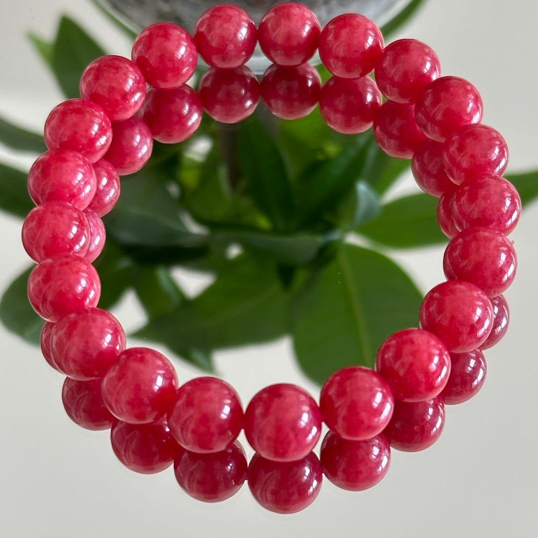 激レア 高品質 上質 AAA ロードナイト 一点物 9.5mmブレスレット天然石