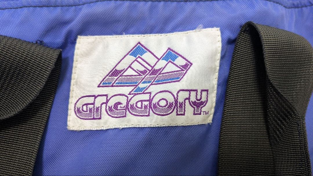 GREGORY ボストンバッグ 青　紫タグ　M