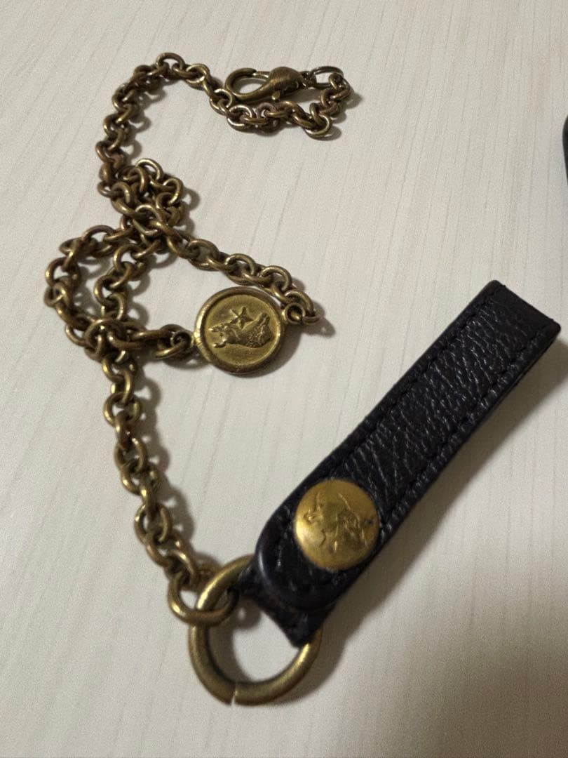 廃盤 IL BISONTEトラッカーウォレット チェーン付き イタリア製