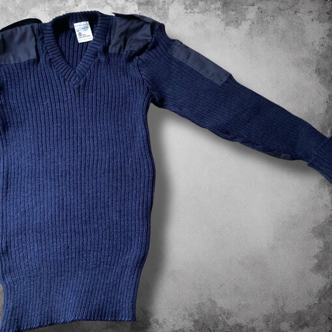 UK製 イギリス軍 ウールコマンドセーター リブニット y2kヴィンテージ