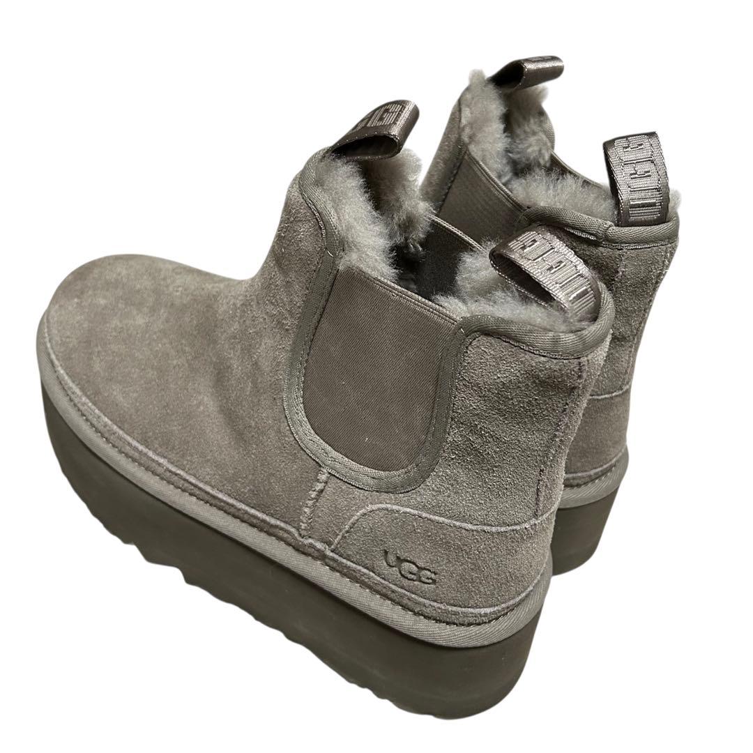 UGG 厚底ムートンブーツ、靴、レディース、サイドゴア