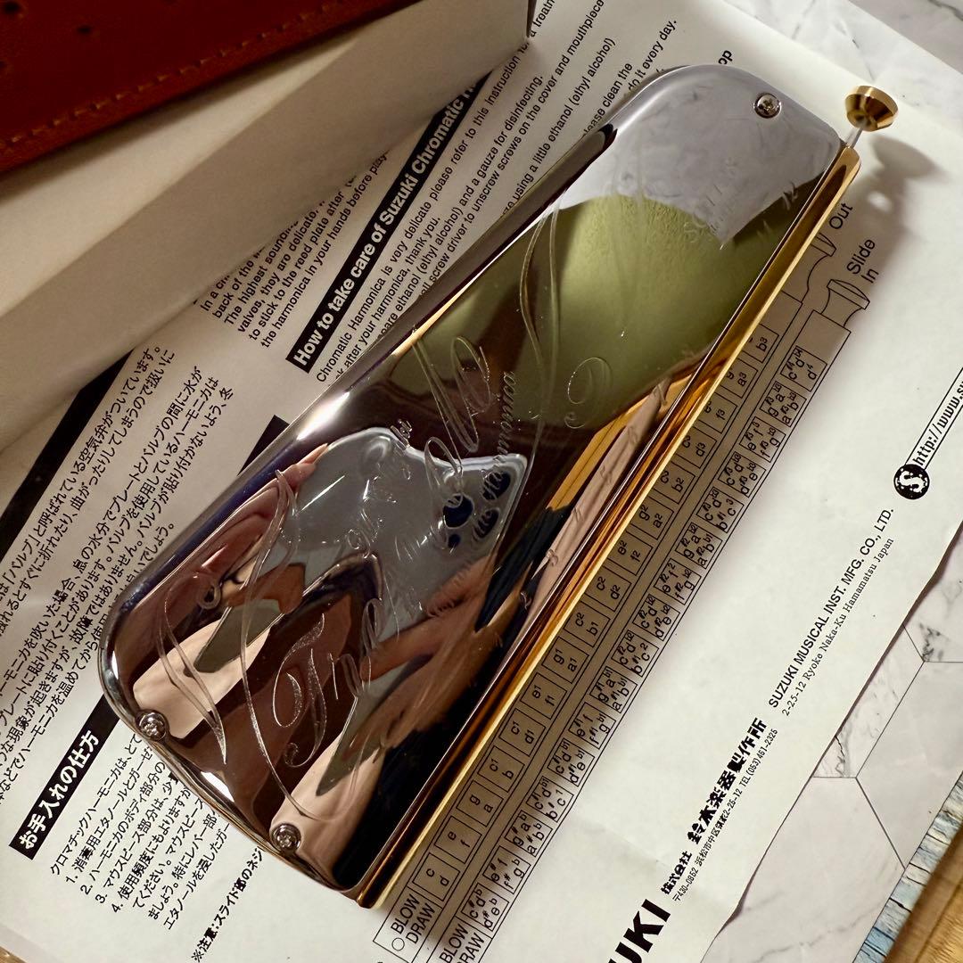 M.SUZUKI スズキ　SCT-128 トレモロクロマチックハーモニカ