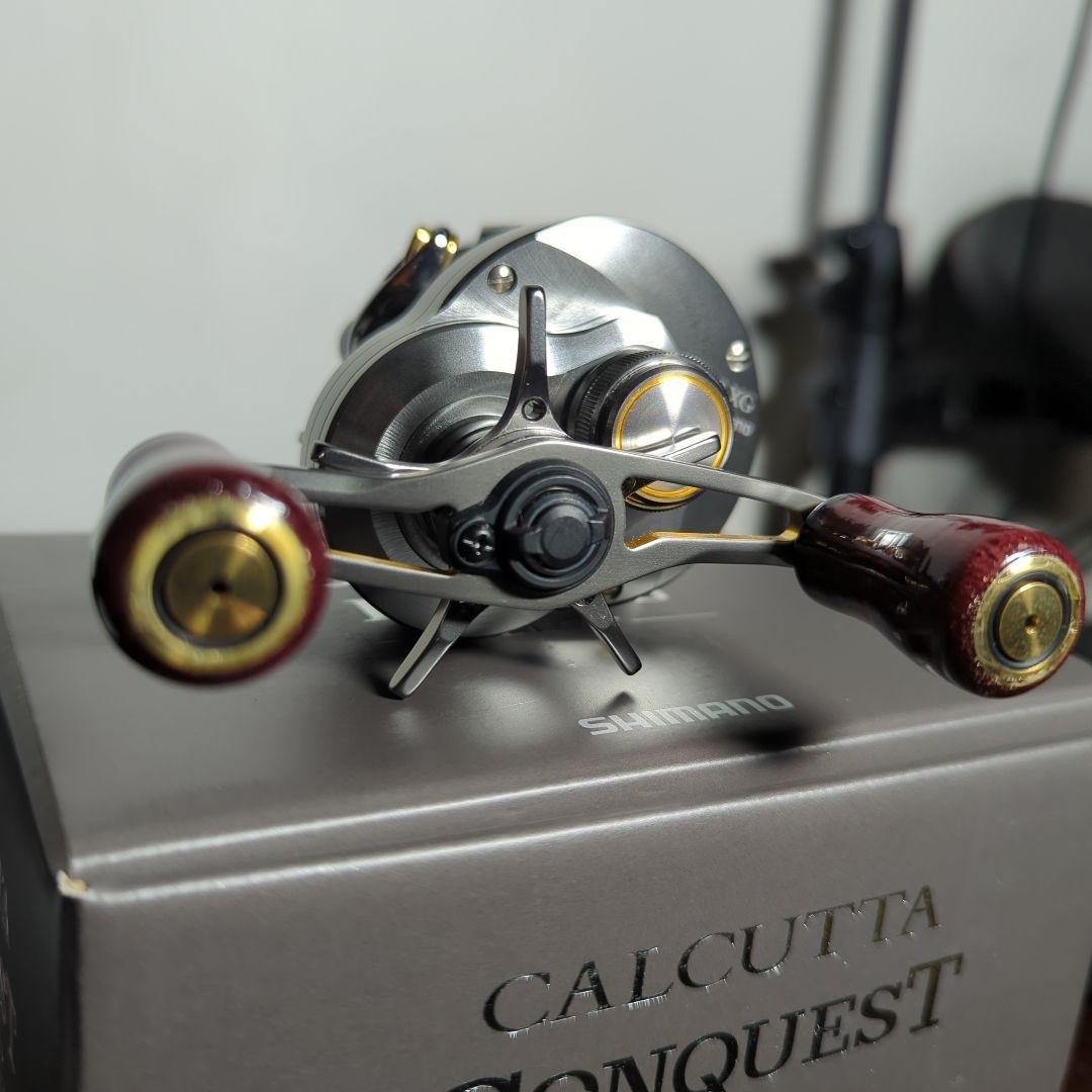 未使用　SHIMANO カルカッタコンクエストBFS-XG brimoウッドノブ