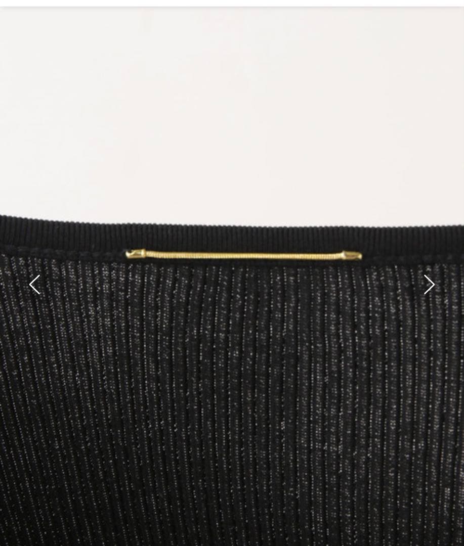 【新品】Deuxieme Classe 定番リブキャミソール 黒 綿100%