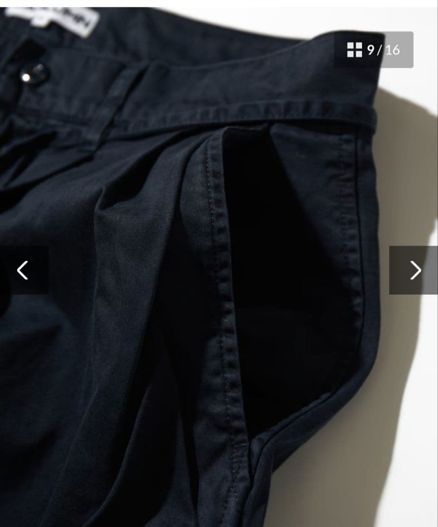 パンツ CAHLUMN Organic Cotton 2 Tuck Chino Pant