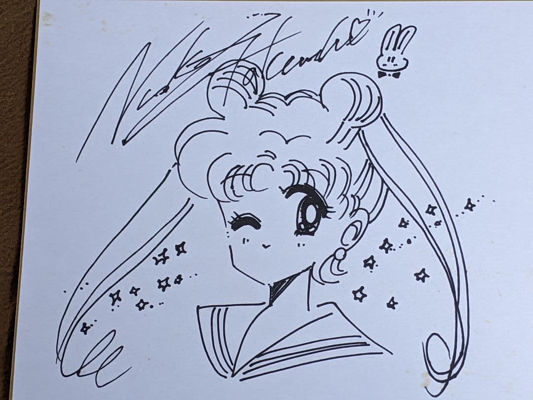 美少女戦士セーラームーン 直筆サイン入り 色紙 武内直子