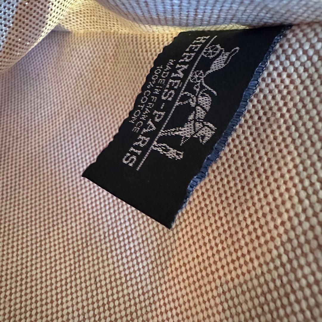 エルメス シェーヌダンクル ポーチ ベージュ ブルー