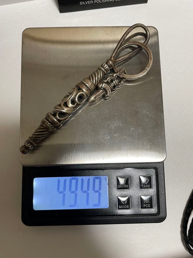 クロムハーツ スモールローラー タガー付き キーリング 49.49g 925