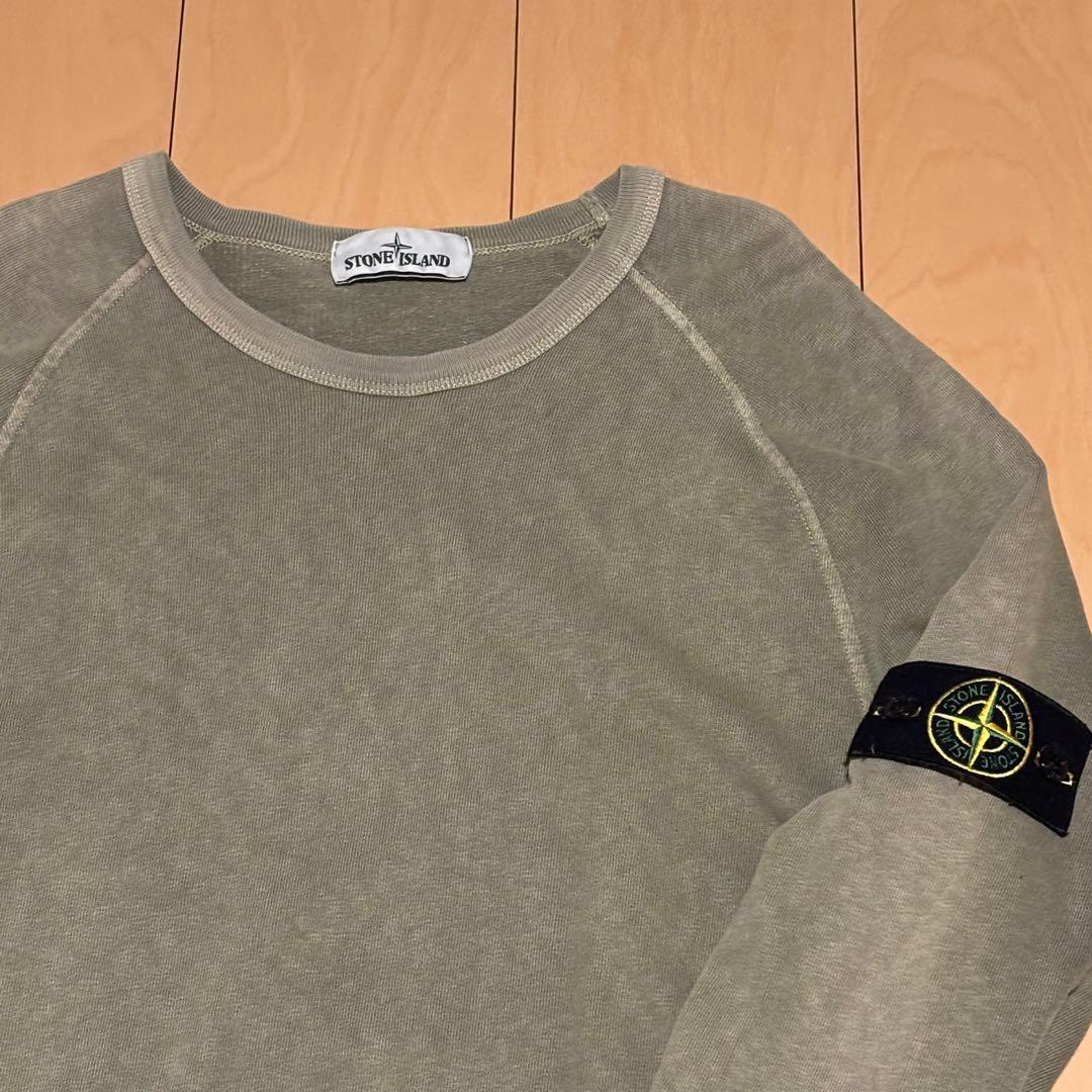 【美品・正規品】Stone  スウェット Lオリーブ　カーキ