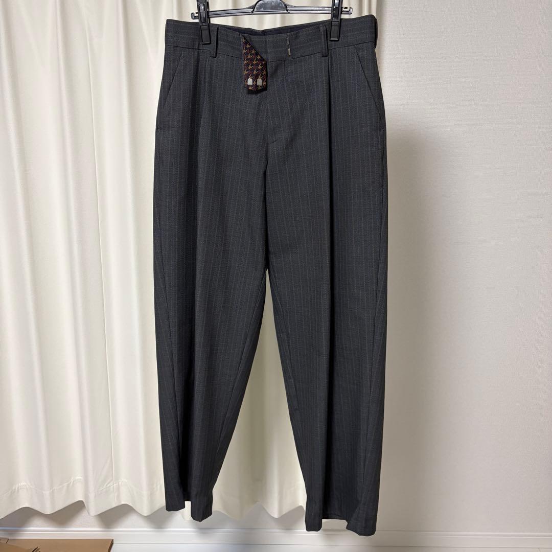 【超美品】kolor 21AW ワイドパンツ スラックス 3