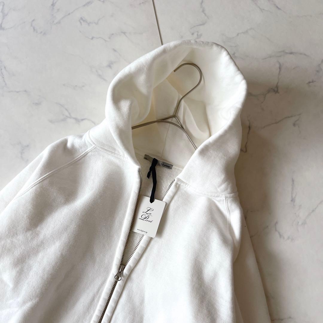 【新品】ルピボット ジップ パーカー 白　ホワイト　スウェット　F ¥20900