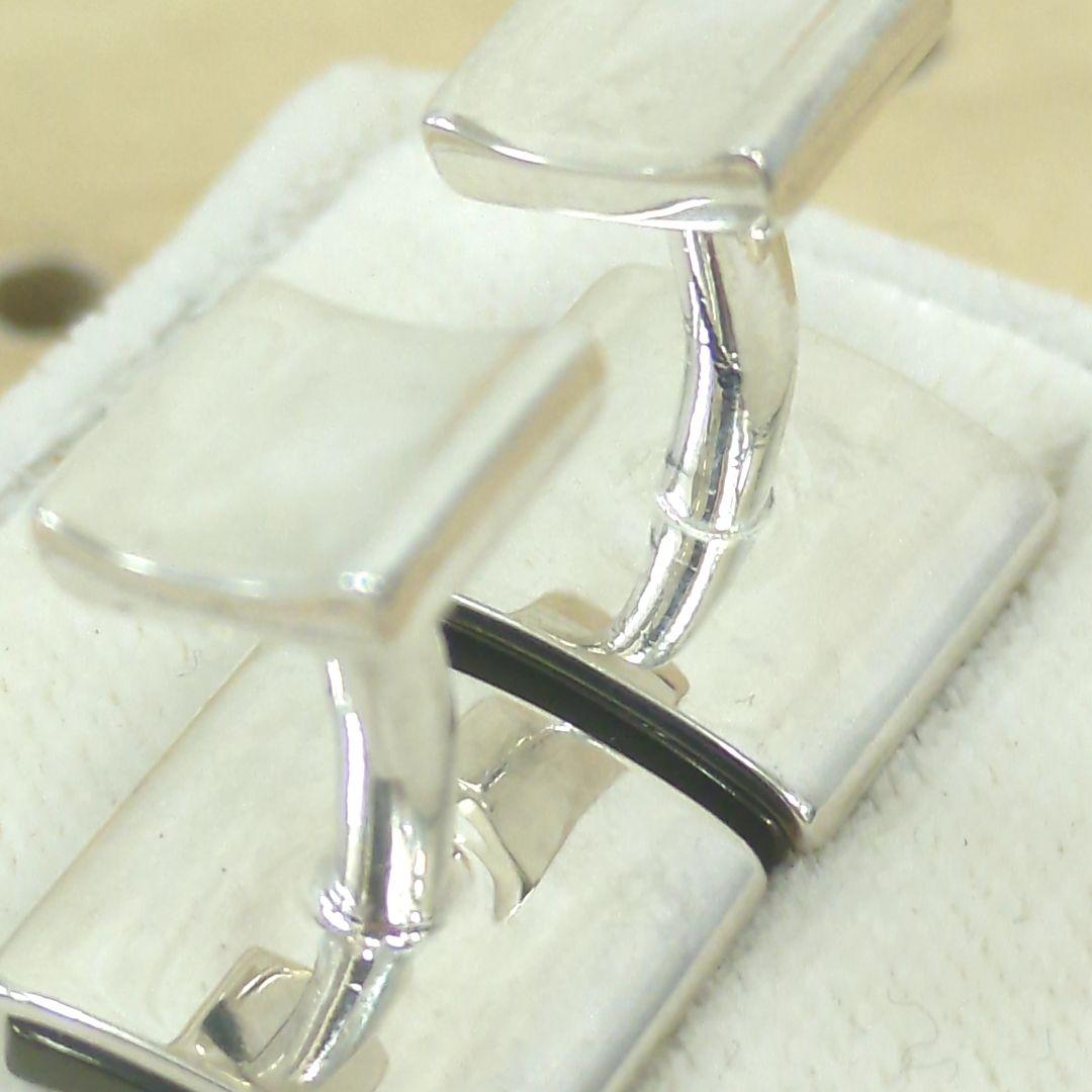 ティファニー NY 1837 カフリンクス ブラック シルバーカラー