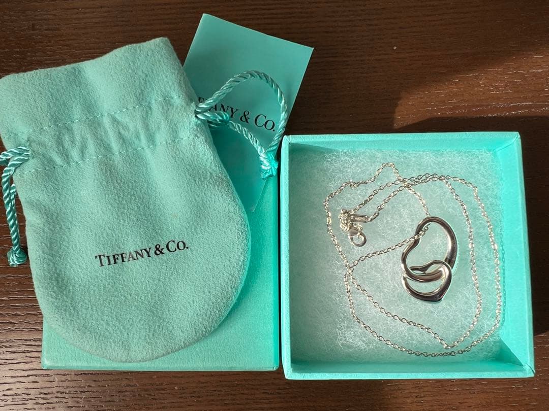 Tiffany & Co. ダブルオープンハートネックレス　美品✨