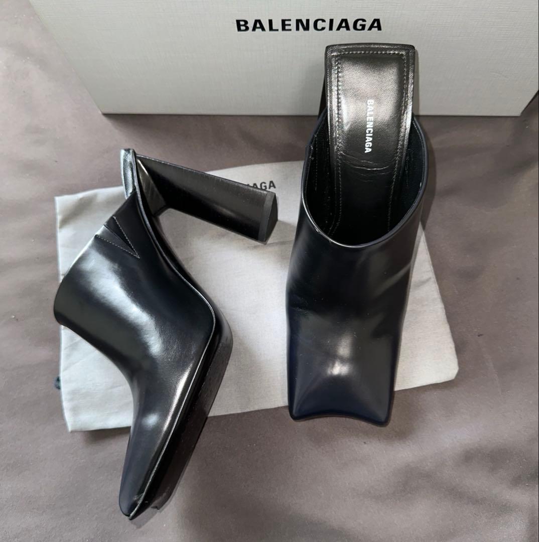 BALENCIAGA ブラック ミュール 37