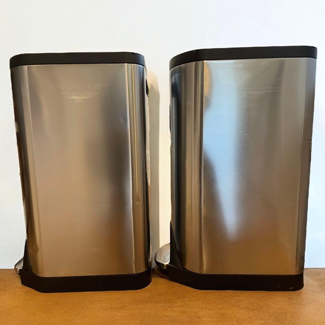 シンプルヒューマン　バタフライステップカン　ゴミ箱　30L 2個セット