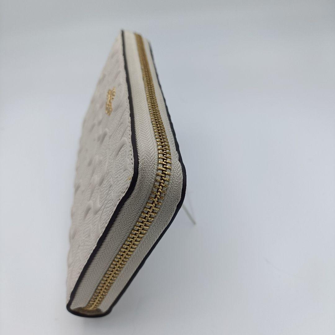 COACH コーチ C7220 シグネチャー エンボス ラウンドファスナー