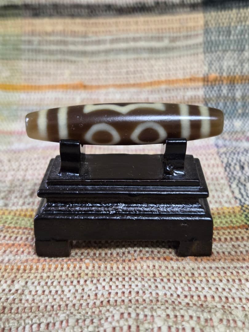 067　天珠　正統派　三眼天珠　dzibeads！