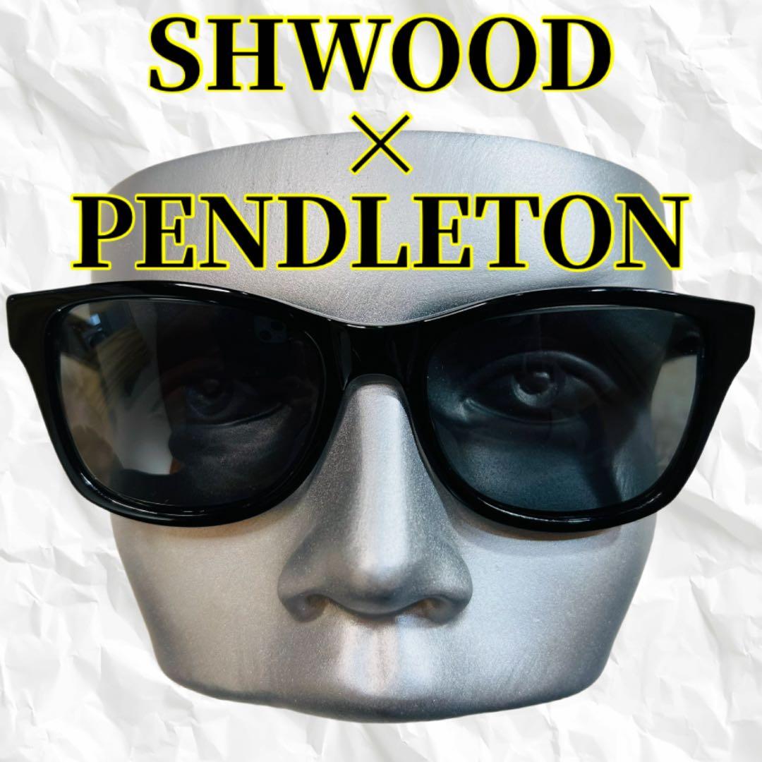 松尾泰明様用☆極美品☆シュウッド × ペンドルトン サングラス ブラックウッド調