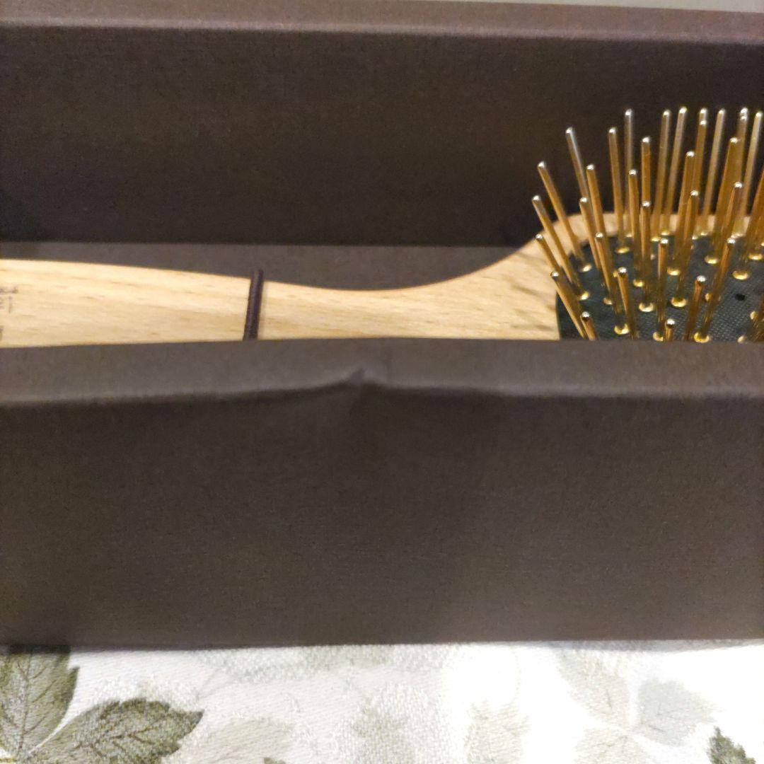 新品未使用　阿原　YUAN　ユアン 金好梳ヘアブラシ２４Ｋメッキ　美髪頭皮ケア