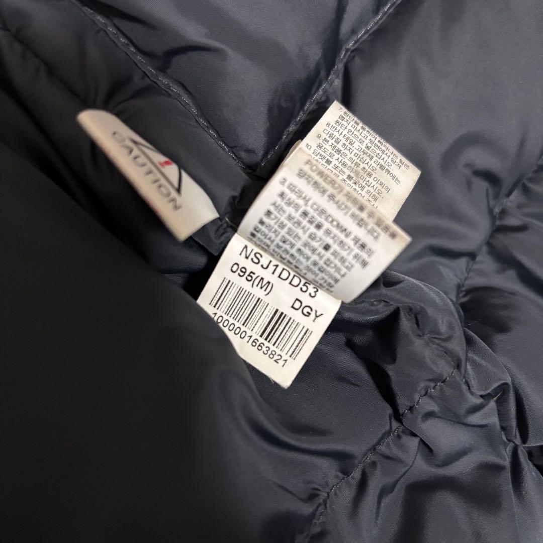 ☆人気　ノースフェイス　ファー　ダウンジャケット　パーカー　ブルーグレー　M