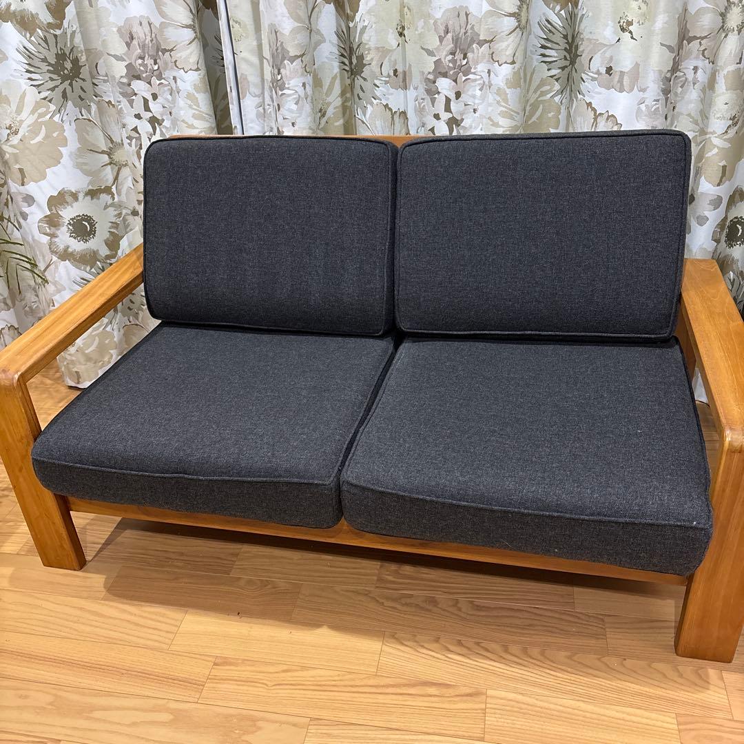 スキャンティーク（SCANTEAK)の2人掛けソファ