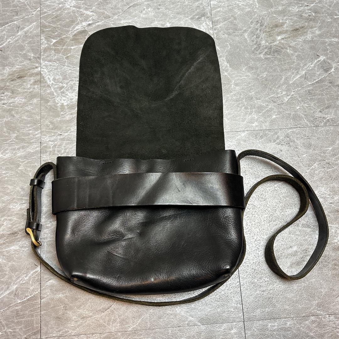SLOW BEAMS別注 Flap Shoulder Bag 肉厚 本革 スロウ