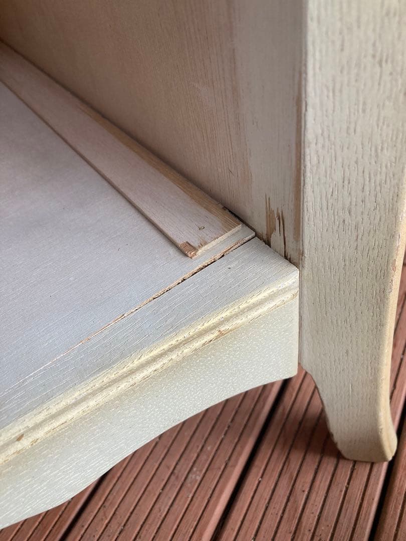 あ*え様 松永工房　カンティーヌ　チェスト　白家具　猫足　IDC取扱　キズ有り