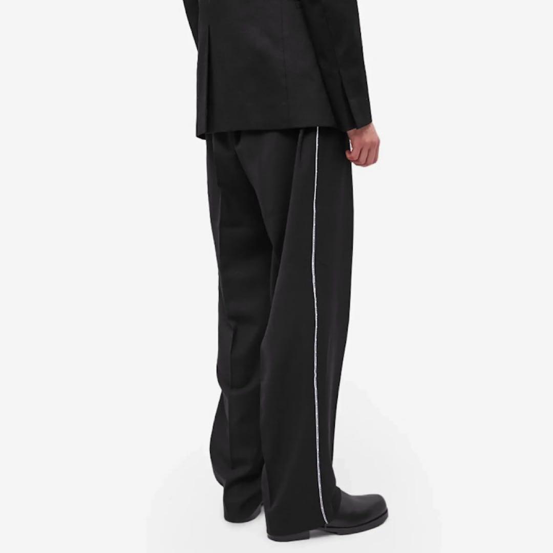 新品 定価21万 ヴェトモン VTMNTS 裾ジップ パイピング スラックス