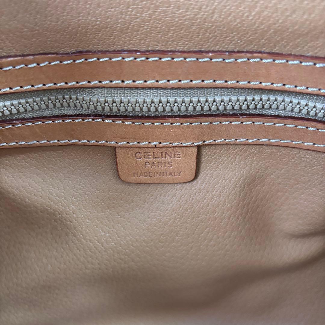 CELINE セリーヌ ボストンバッグ マカダム ブラウン ベージュ 美品