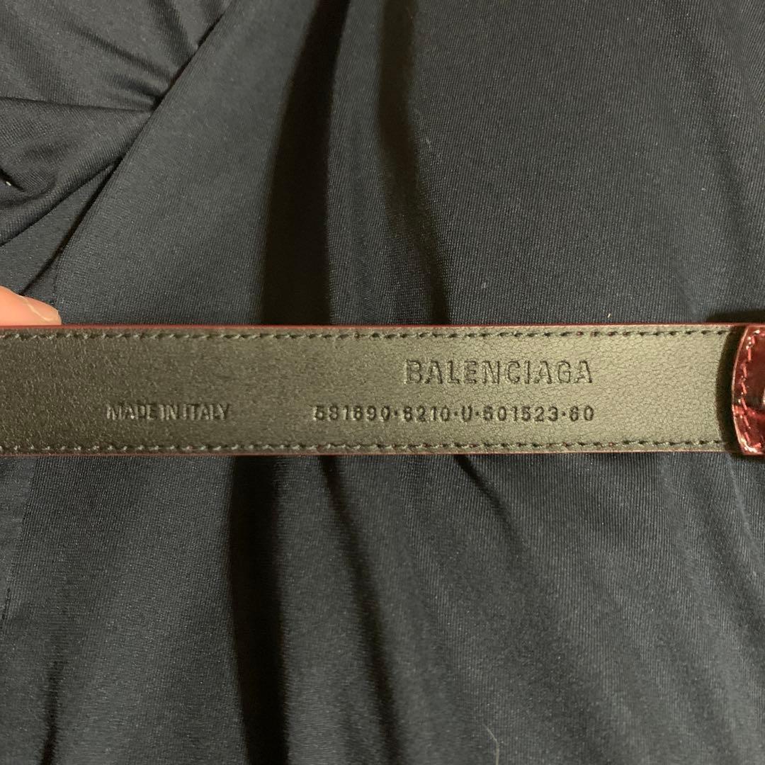 【希少】BALENCIAGA バレンシアガ　BBロゴ　ベルト　箱袋付