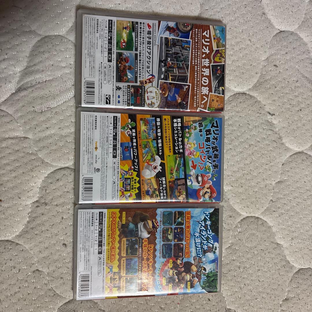 マリオオデッセイ、マリオラビッツ、ドンキーコングトロピカルフリーズ3点セット