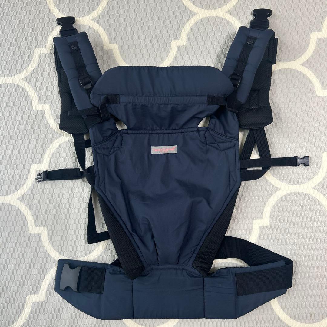 双子・年子向け 前後抱っこ可能　抱っこ紐★ツインズキャリー　コネクト