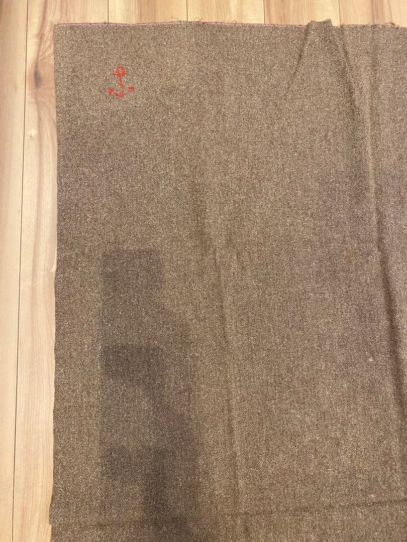 50s 海軍　ミリタリー　ウールブランケット　実物　ステンシル　希少