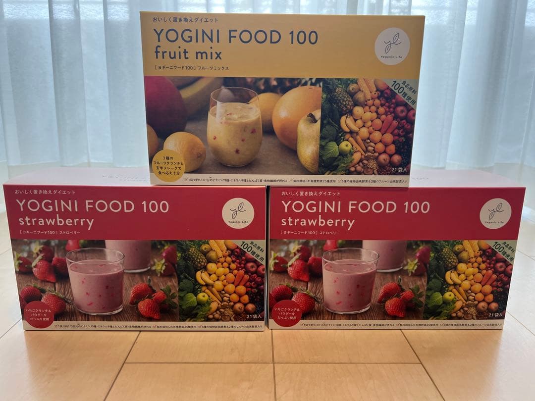 YOGINI FOOD 100 ストロベリー & フルーツミックスセット
