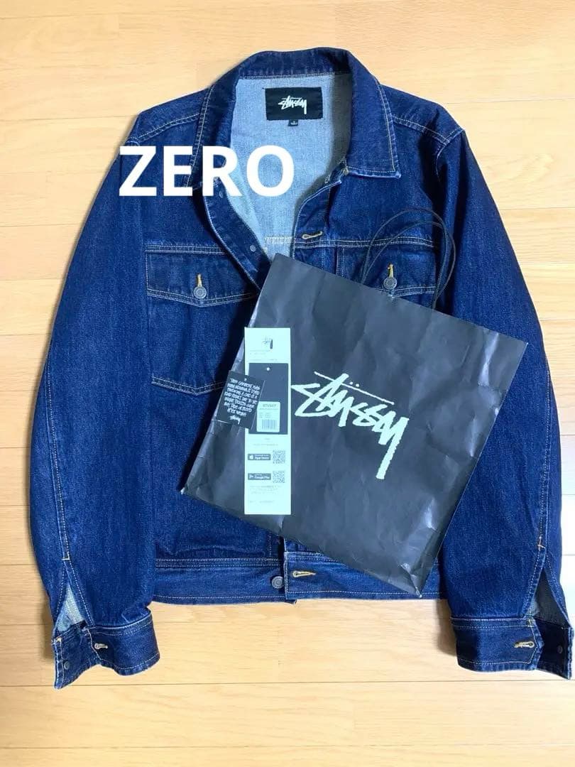 レシート、紙タグ付き　Stussy Lサイズ　デニムジャケット