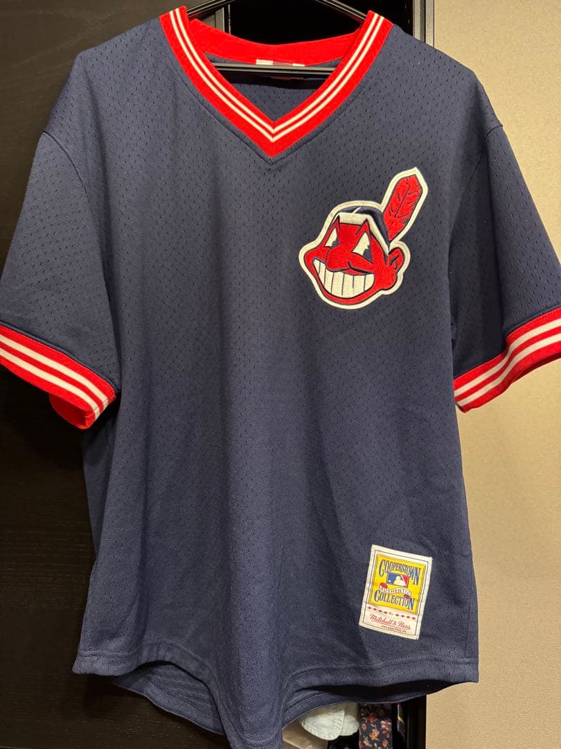 MLB Cleveland Indians ベースボールシャツL サイズ