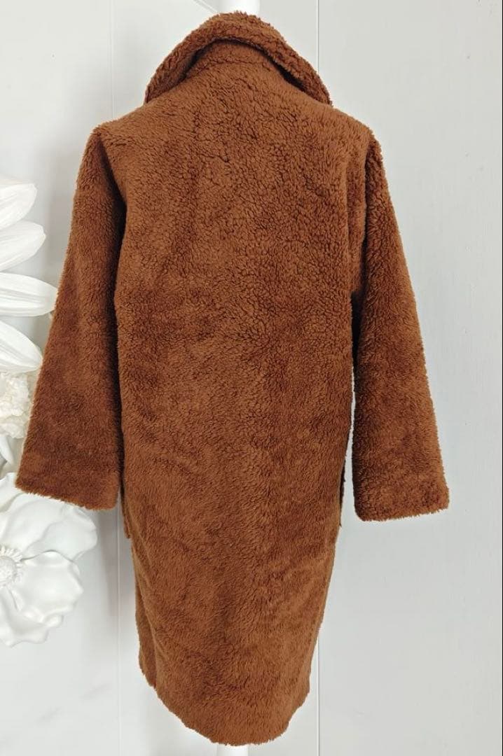 美品 Weekend Max Mara テディベア ボアコート ウール 38 茶