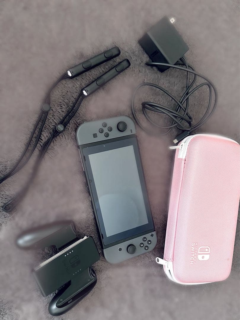 Nintendo Switch グレー Joy-Con 充電器 付属品付き